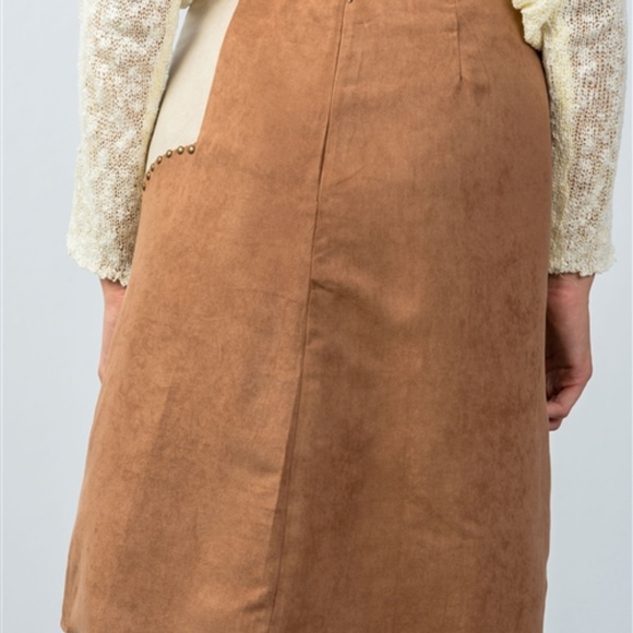 BOHO COLOR - BLOCK MINI SKIRT - Picture 2 of 4